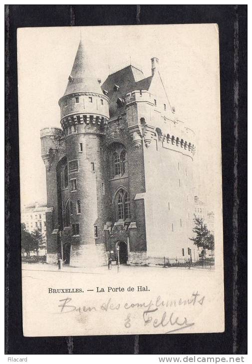 29794    Belgio,    Bruxelles,  La  Porte  De  Hal,  VG  1904 - Monumenti, Edifici