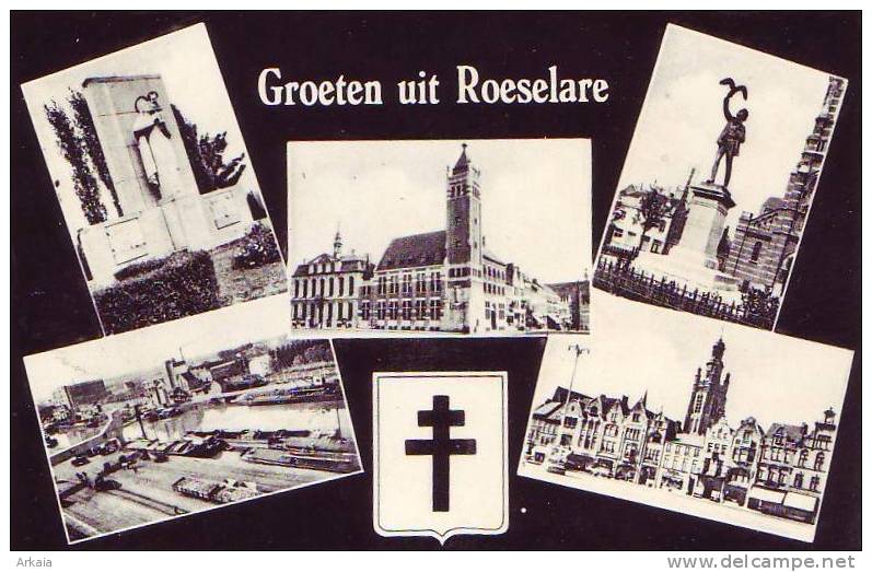 ROESELARE = Groeten Uit R..... - Carte 5 Vues  (Nels) Vierge - Roeselare