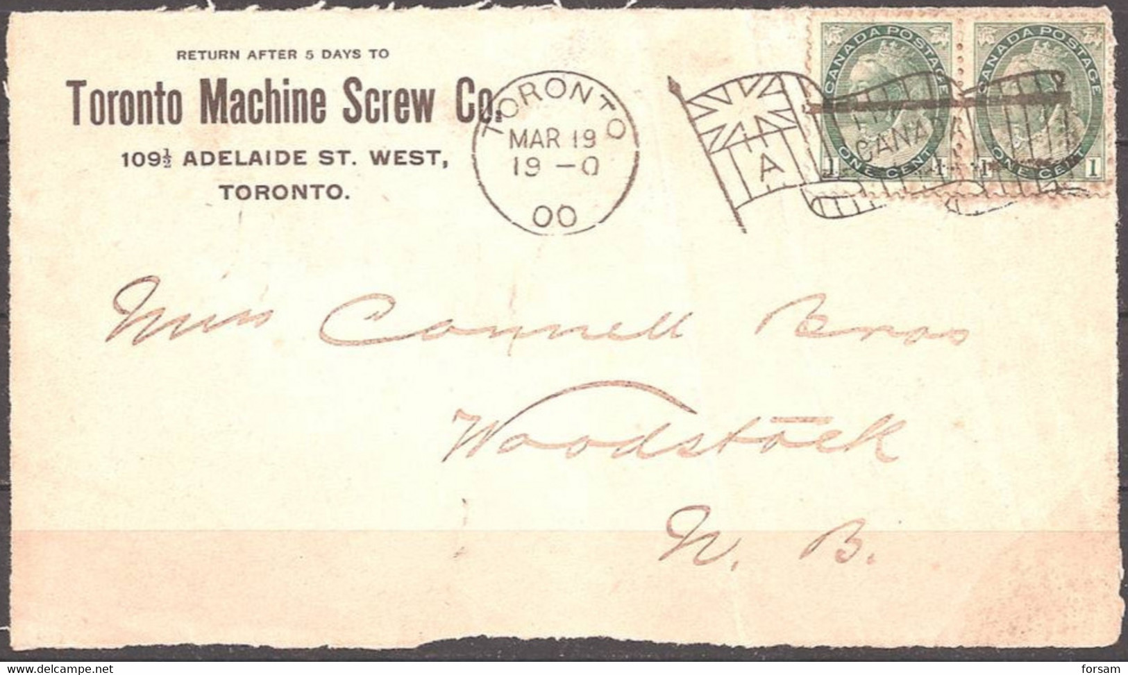 CANADA....Front Of The Very Old Cover. - Enveloppes Commémoratives