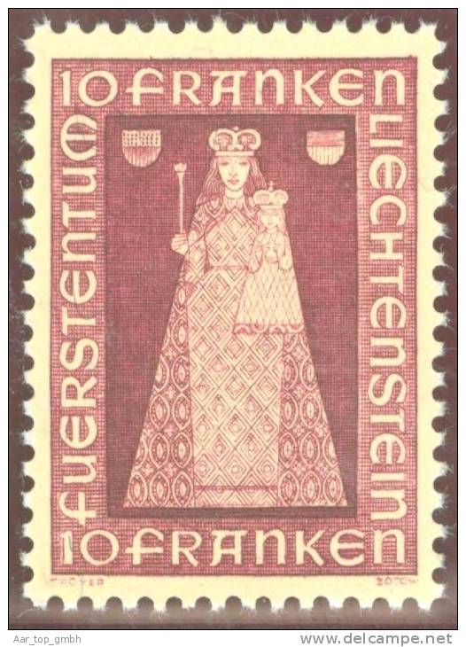 Liechtenstein 1942 Madonna 10Fr. Zu#150 Mi#197 ** Postfrisch - Neufs