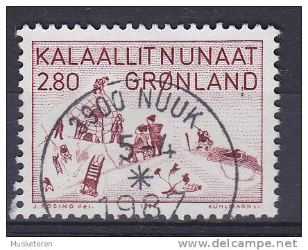 Greenland 1986 Mi. 167    2.80 Kr Kunst (VII) Leben In Thule-Bezirk Collage Von Aninaaq Deluxe NUUK Cancel !! - Used Stamps