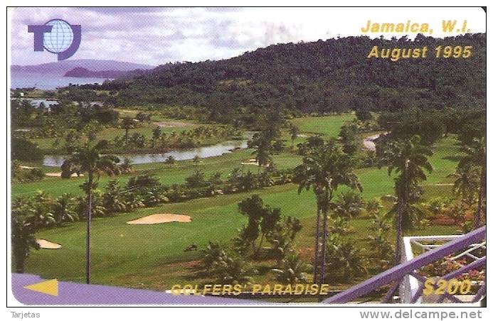 TARJETA DE JAMAICA DE COLFERS PARADISE 19 JAMB - Jamaïque