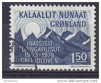 Greenland 1978 Mi. 109     1.50 Kr Änderung Des Grundsetzes In Dänemark - Usados