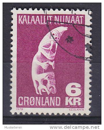 Greenland 1978 Mi. 111     6.00 Kr Kunsthandwerk Tupilak Walzahn-Schnitzerei (Cz. Slania) - Usados