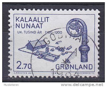 Greenland 1982 Mi. 139    2.70 Kr 1000. Jahrestag Der Besiedlung Grönlands Bischofsitz In Gardar Und Krummstab - Used Stamps