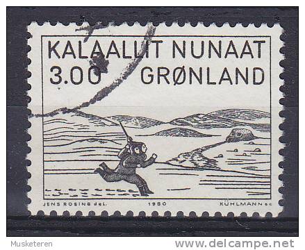 Greenland 1980 Mi. 124    3.00 Kr Aron Von Kangeq Holzschnitt - Used Stamps
