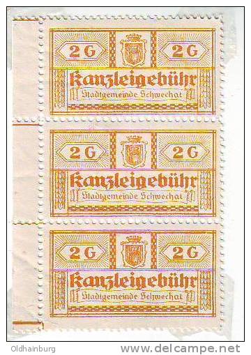 0462a: Kanzleigebühr Schwechat 2 Groschen 1925, Abklatsch- Unikat, RRR - Ungebraucht