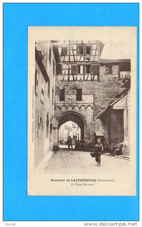 67 LAUTERBOURG : Souvenir La Porte Moyenne - Lauterbourg