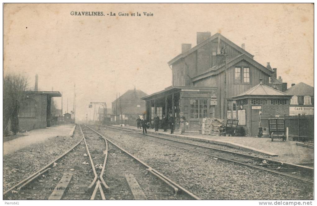 GRAVELINES - La Gare Et La Voie (animation) - Gravelines