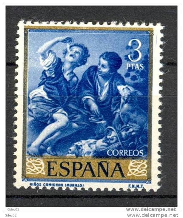 ES1278-L1978TARSC.España.Spain.  Espagne.Niños  Comiendo.Pintor.MURILLO. 1960.( Ed 1278**),sin Charnela. LUJO - Otros & Sin Clasificación