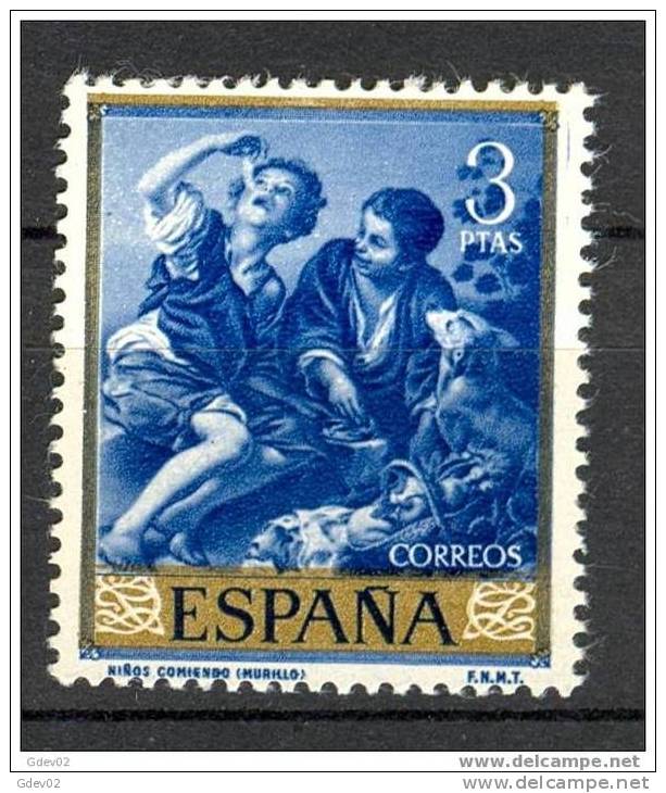 ES1278-L1978TARPSC.España. Spain. Espagne.Niños  Comiendo.Pintor.MURILLO. 1960.( Ed 1278**),sin Charnela. LUJO - Otros & Sin Clasificación