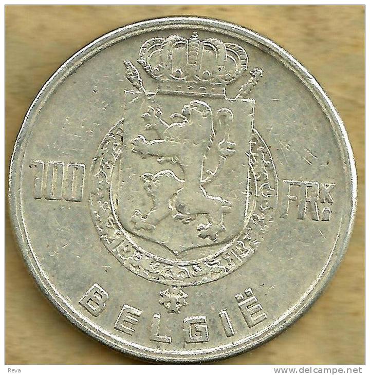 BELGIUM BELGIE 100 FRANCS SHIELD FRONT MEN HEADS BACK 1949 VF AG SILVER KM? READ DESCRIPTION CAREFULLY !!! - 100 Franc