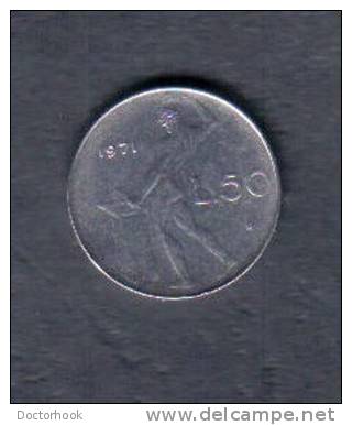 ITALY    50  LIRE 1971 (KM # 95) - 50 Lire