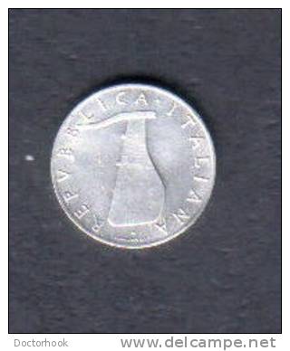 ITALY    5  LIRE 1954 (KM # 92) - 5 Lire