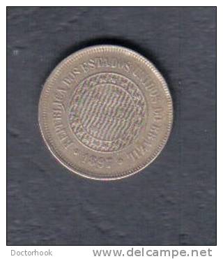 BRAZIL   100 REIS 1897 (KM # 492) - Brésil