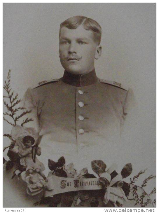 MILITAIRE ALSACIEN Sous Uniforme De L´ARMEE ALLEMANDE - CDV Fin XIXe - Par Stegmann, Mülhausen - A VOIR ! - Guerre, Militaire