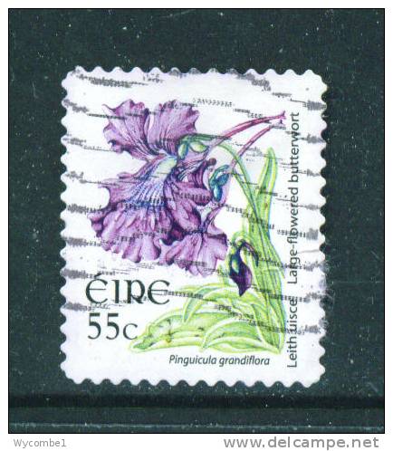 IRELAND  -  2004  Flower Definitives  55c  23 X 26mm  Self Adhesive FU  (stock Scan) - Usados