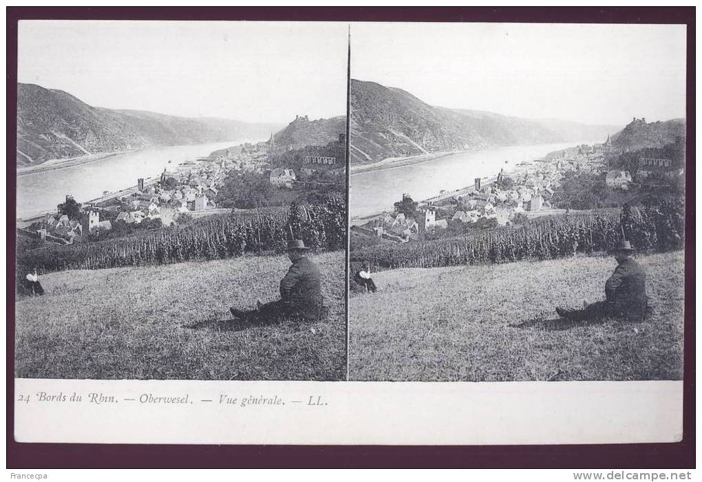 338 - ALLEMAGNE - BORDS DU RHIN - OBERWESEL - Vue Générale - Dos Non Divisé - Oberwesel