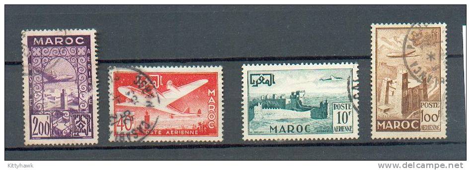 MAROC 414 - YT PA 85 à 88 Obli - Poste Aérienne