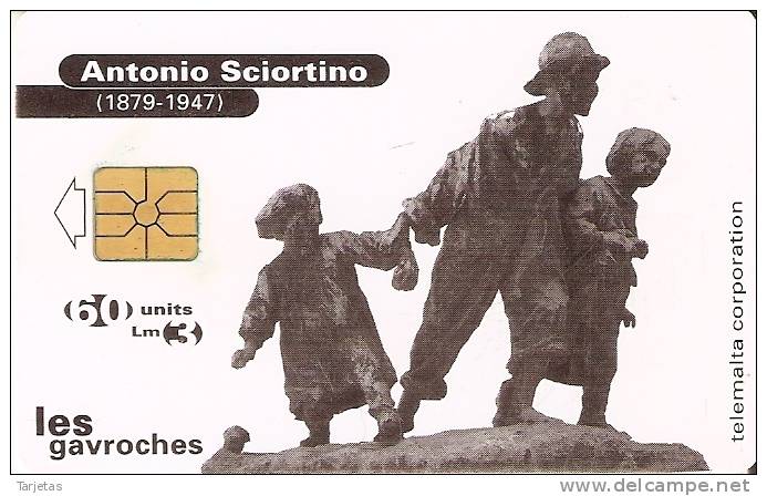 51  TARJETA DE MALTA DE ANTONIO SCIORTINO - Malta