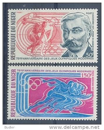 République Du NIGER :1971: Y.PA159-61**MnH : ##75th Anniversary Of The MODERN OLYMPICS## P. De COUBERTIN, - Other & Unclassified