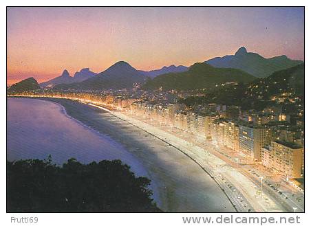 BRAZIL - AK 118567 Rio De Janeiro - Night View Of Copacabana - Leme Beach - Rio De Janeiro