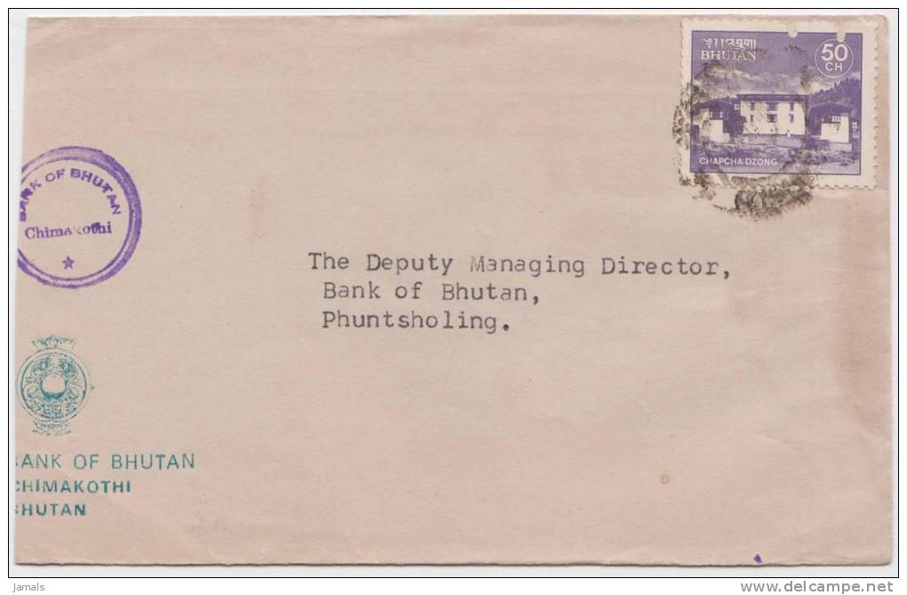 Bhutan Cover, Remote Post Office Postmark, Commercial Cover, Condition As Per The Scan - Bhutan