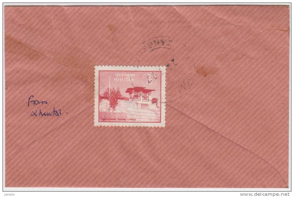 Bhutan Cover, Remote Post Office Postmark, Commercial Cover, Condition As Per The Scan - Bhutan