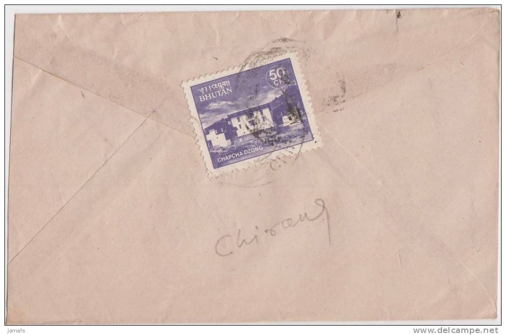 Bhutan Cover, Remote Post Office Postmark, Commercial Cover, Condition As Per The Scan - Bhutan