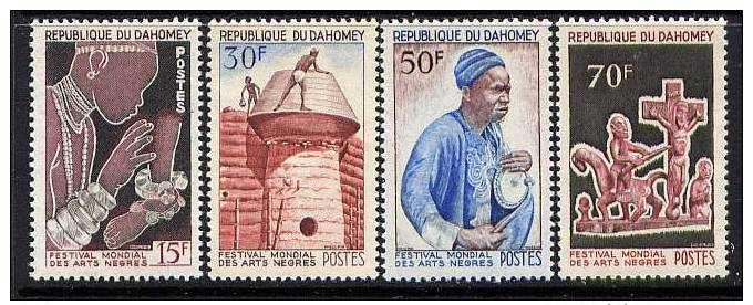 DAHOMEY.  - N° 235//238** - FESTIVAL DES ARTS NEGRES - Benin - Dahomey (1960-...)