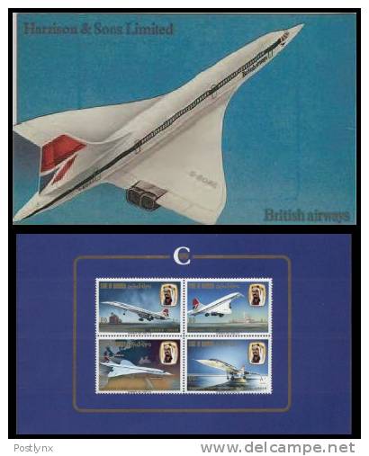 BAHRAIN 1976. Concorde. StampPack ARTIST SIGNED. Set:4 Stamps - Bahreïn (1965-...)