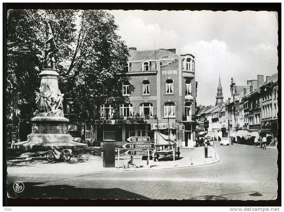 REAL PHOTO POSTCARD HOTEL SCHREURS HASSELT BELGIQUE BELGIUM CARTE POSTALE MOTORCYCLE - Hasselt