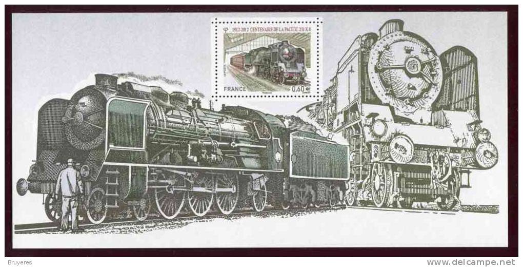 SOUVENIR PHILATELIQUE** De 2012 "CENTENAIRE DE LA PACIFIC 231 K 8" Avec Son Encart Illustré (sous Blister) - Souvenir Blocks & Sheetlets