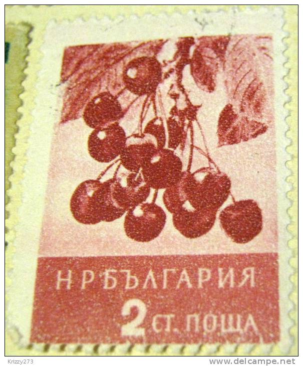 Bulgaria 1956 Fruits Cherries 2s - Used - Oblitérés