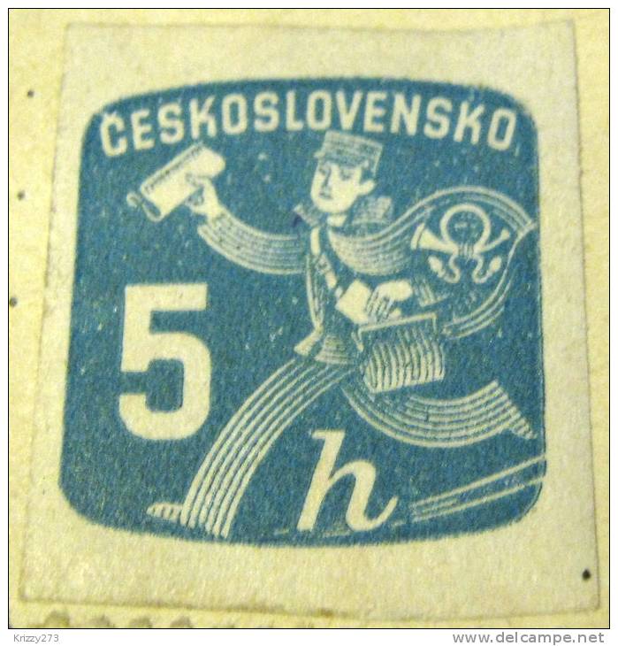 Czechoslovakia 1946 Messenger 5h - Mint - Newspaper Stamps