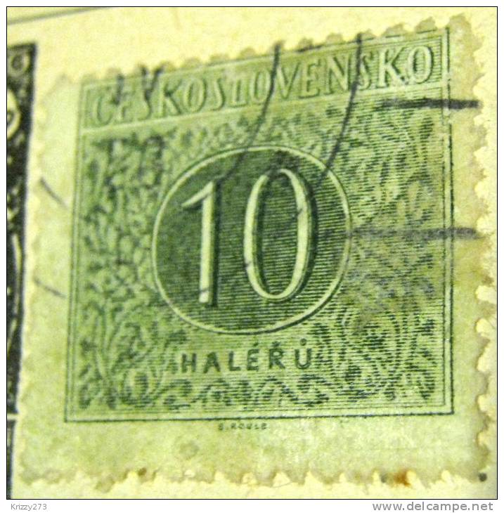 Czechoslovakia 1954 Postage Due 10h - Used - Timbres-taxe