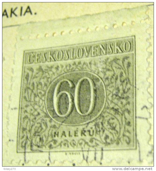Czechoslovakia 1954 Postage Due 60h - Used - Timbres-taxe