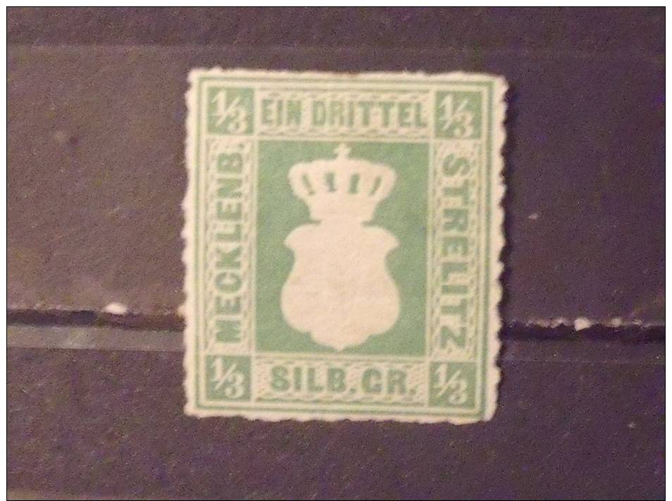 Germany Mecklenburg Strelitz Stamp #2 Mint OG HR VF Small Thin - Mecklenburg-Strelitz