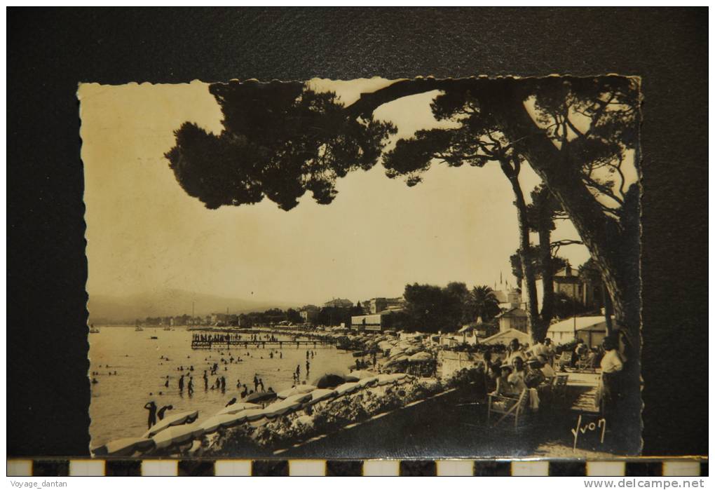 CP 06- ANTIBES-   JUAN LES PINS  LA PLAGE - CARTE ANIMEE - Juan-les-Pins