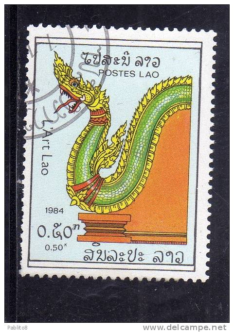 LAOS LAO 1984 ART DESIGN - ARTE  USED - Laos