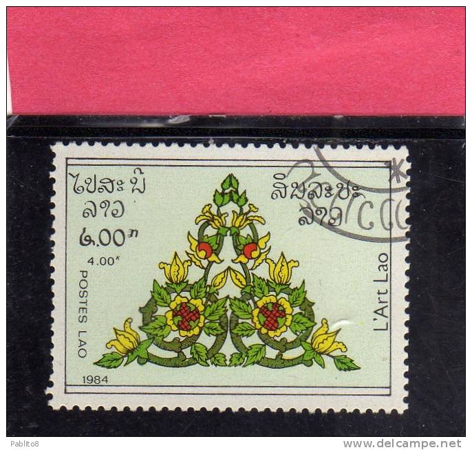 LAOS LAO 1984 ART DESIGN - ARTE  USED - Laos