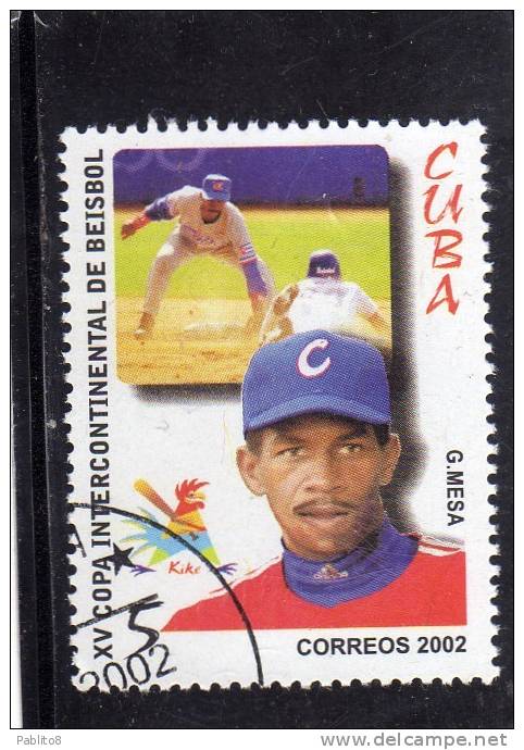 CUBA 2002 BASEBALL BEISBOL COPA INTERCONTINENTAL USED - Gebruikt