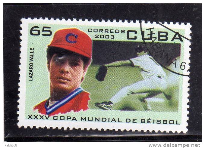 CUBA 2003 BASEBALL BEISBOL COPA INTERCONTINENTAL USED - Used Stamps