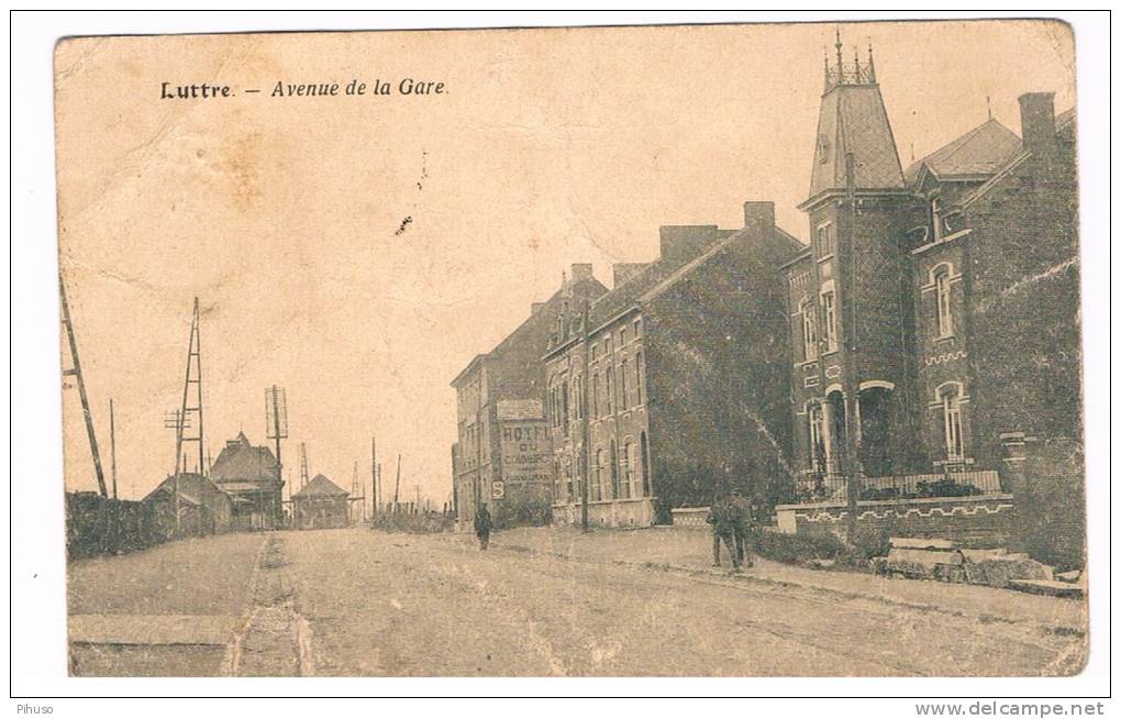 B3890     LUTTRE : Avenue De La Gare - Pont-a-Celles