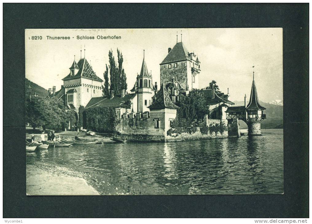 SWITZERLAND  -  1913  Thun - Schloss Oberhofen  Used Postcard As Scans - Oberhofen Am Thunersee