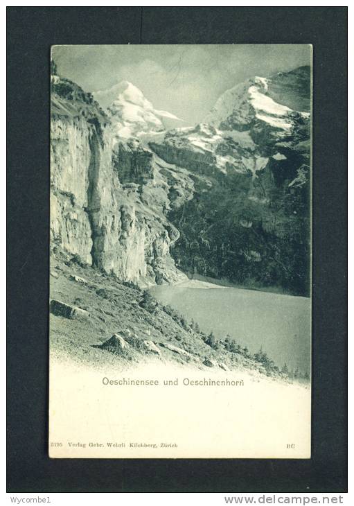 SWITZERLAND  -  Oeschinensee  Unused Postcard As Scans - Other & Unclassified