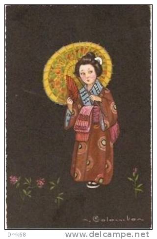 ART DECO POSTCARD - COLOMBO - CHILD &amp; JAPAN -  1721-2 - Colombo, E.