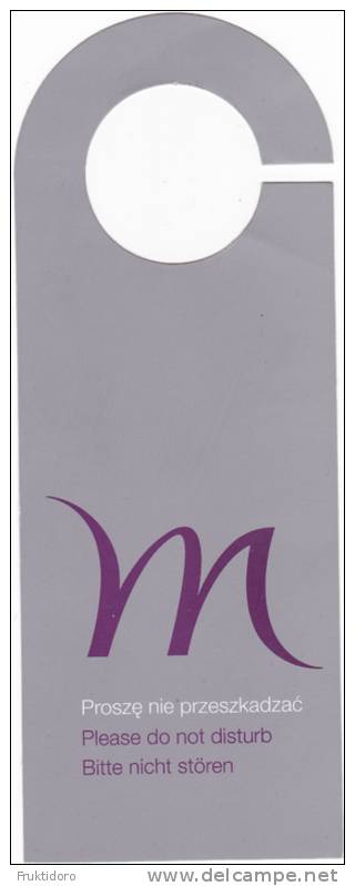 Do Not Disturb Signs From Mercure Hotel - Poland - Hotel Labels