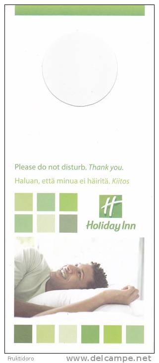 Do Not Disturb Sign From Holiday Inn Hotel - Finland - Etiketten Van Hotels