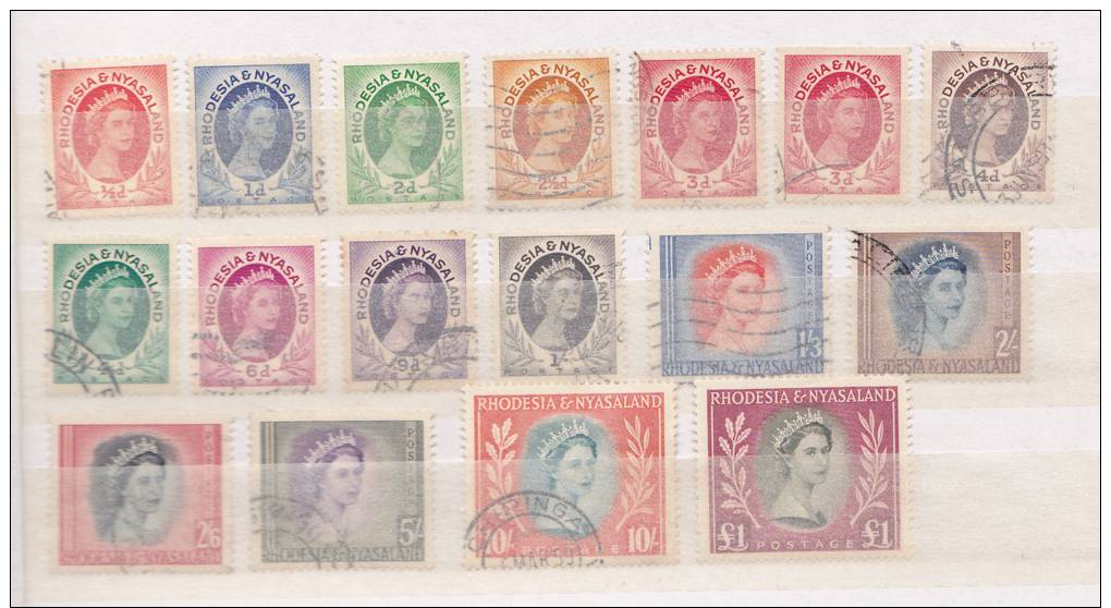 Sc. 141-155 - Rhodesia & Nyasaland (1954-1963)